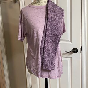 Lululemon align 25” and coordinating shirt